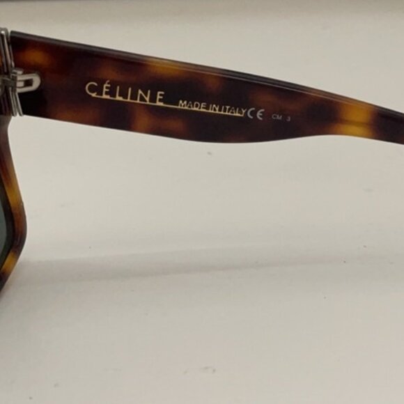 Celine ZZ top CL 41756 Tortoiseshell Polarized Green Lenses Kim K main image 7